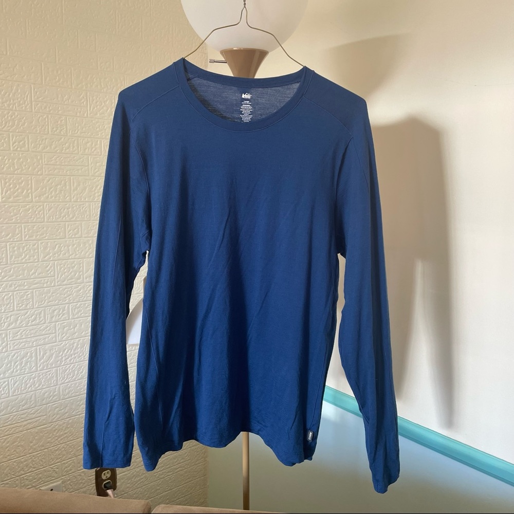 Rei Co-Op 100% Merino Wool Long Sleeve Shirt - Large